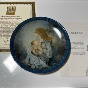 Vintage 1984 'Der Kreis' Plate by Konigszelt Bayern Sulamith Wulfing's Love Song